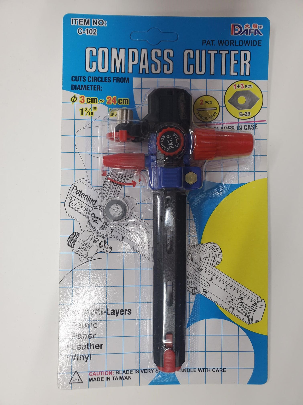 COMPASS CUTTER C-102 3-24cm