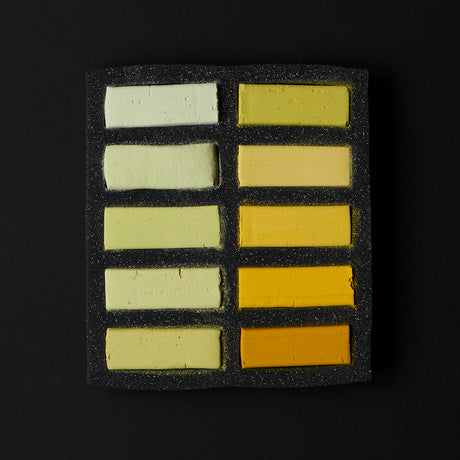 AS EX SOFT PASTEL SET OF 10 YELLOWS