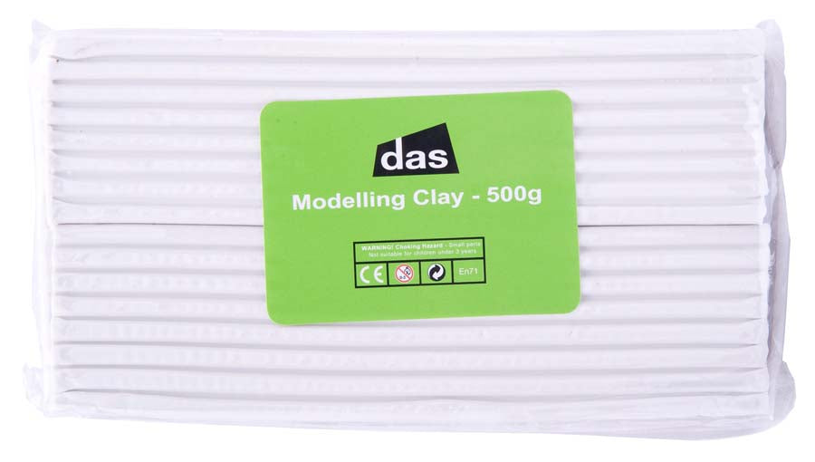 das MODELLING CLAY 500g WHITE