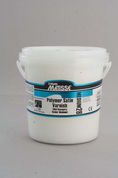 MATISSE MM28 1LTR POLYMER SATIN VARNISH