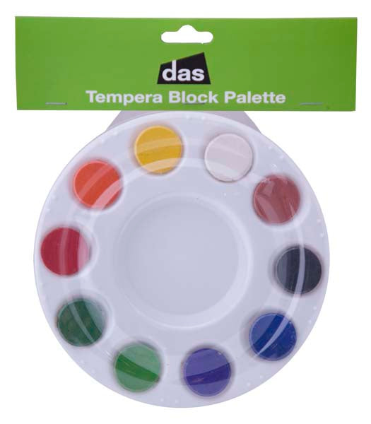 DAS 10 WELL PALETTE w/TEMPERA BLOCKS