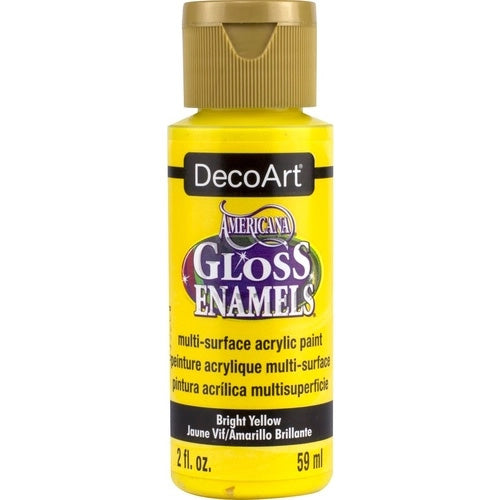 AMERICANA GLOSS ENAMEL 2oz BRIGHT YELLOW