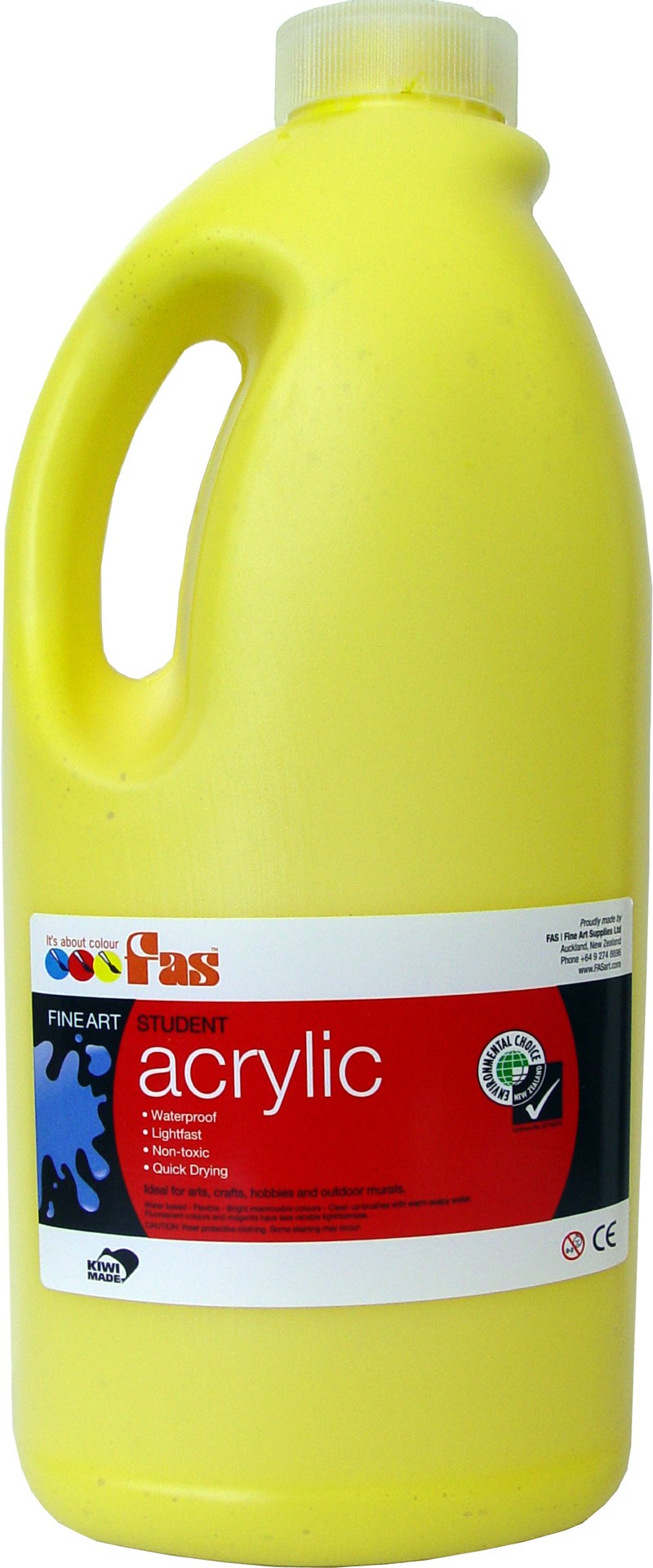 FAS STUDENT ACRYLIC 2LTR COOL YELLOW