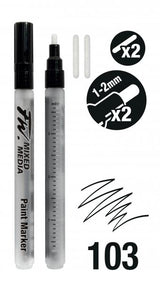 FW MIXED MEDIA MARKER SET SML RND