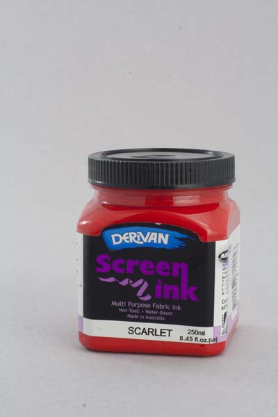 DERIVAN SCREEN INK 250ML SCARLET