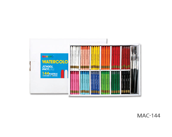 GALLERY W/COL CRAYONS 12 X 12 W/BRUSHES