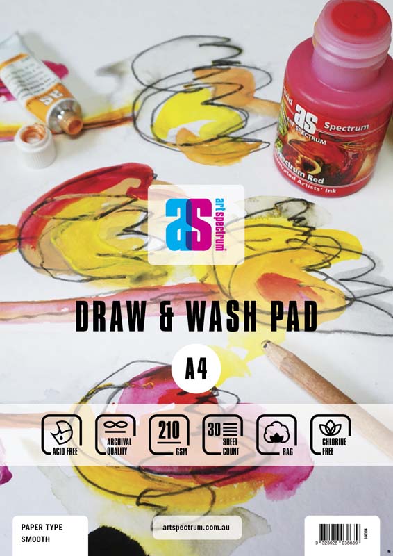 AS DRAW & WASH PAD SMOOTH A5 210g