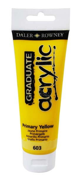 D-R GRADUATE ACRYLIC 120ml PRIMARY YELLO