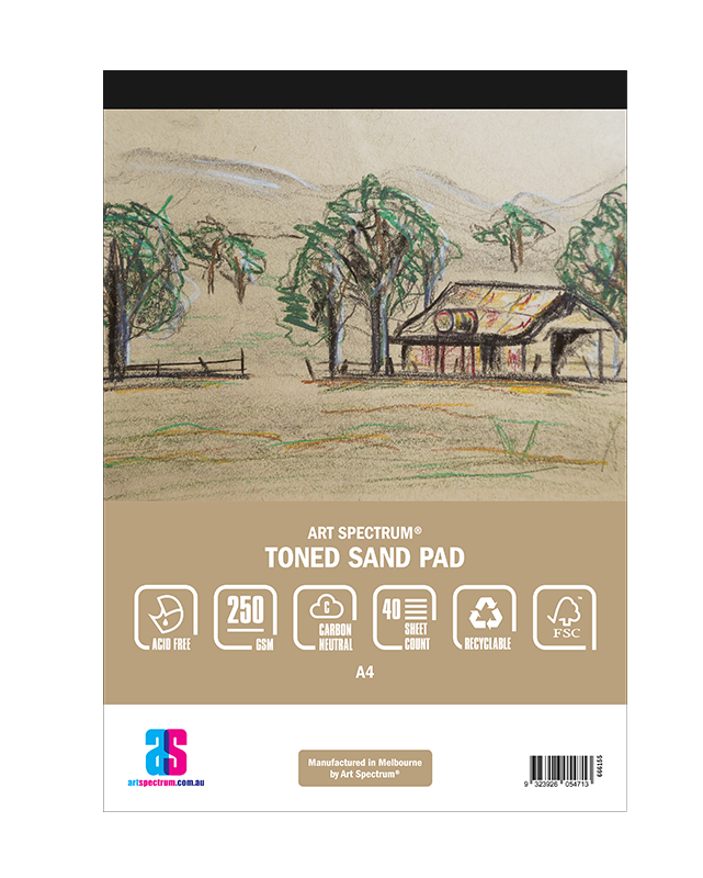 AS TONED PAD 250G A3 SAND (40SH)