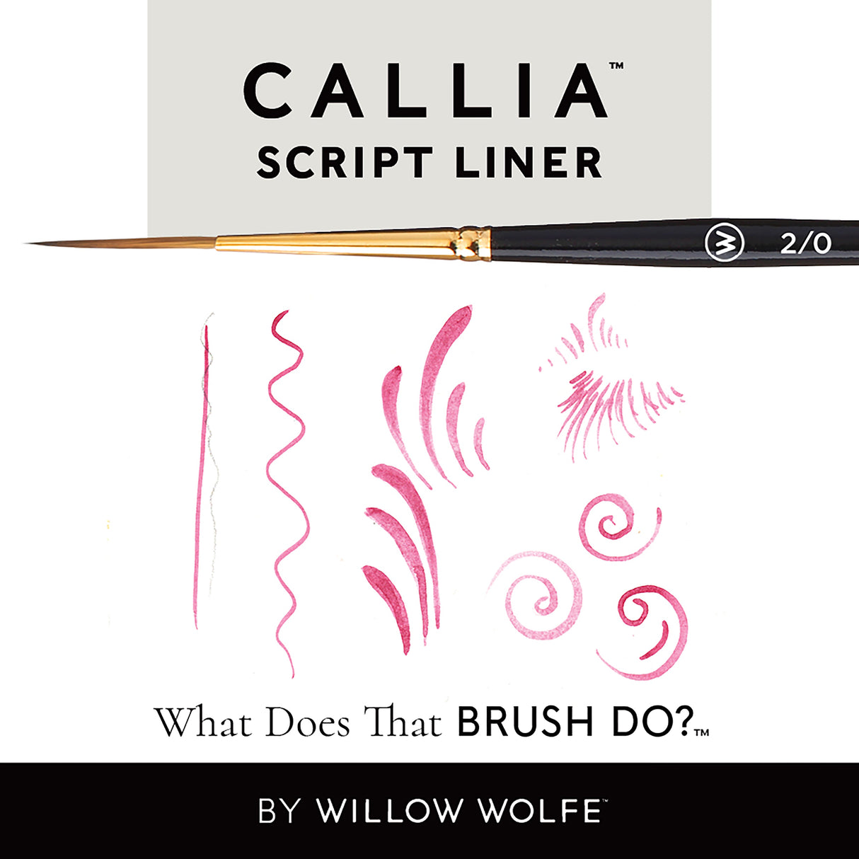 WILLOW WOLFE CALLIA Script Liner 2/0