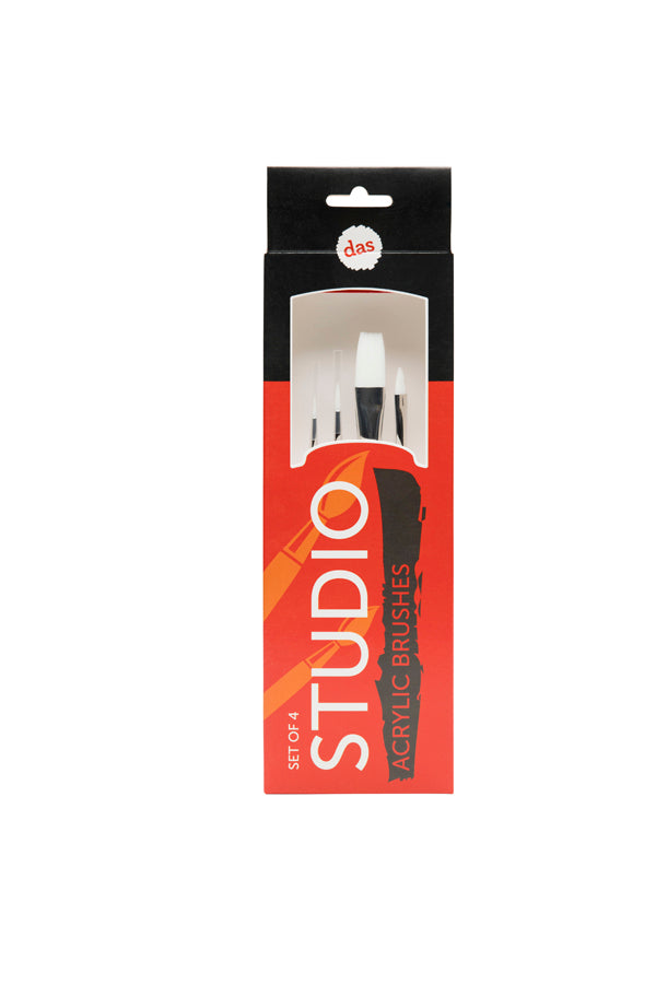 das STUDIO ACRYLIC BRUSH SET 4