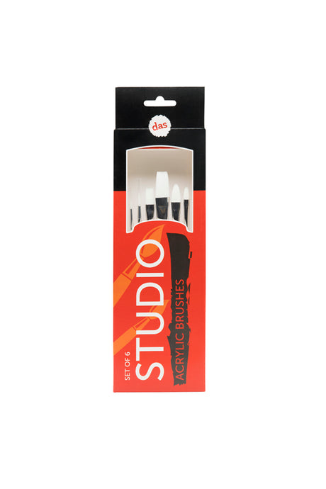 das STUDIO ACRYLIC BRUSH SET 6