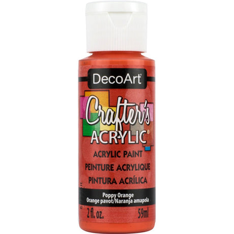 CRAFTERS ACRYLIC 2oz POPPY ORANGE