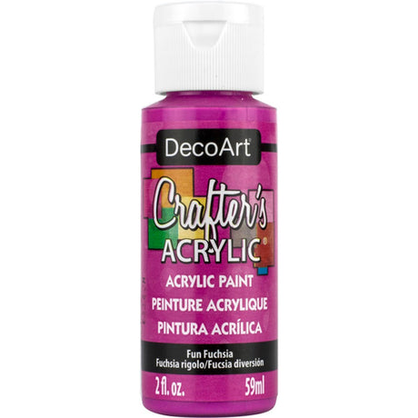 CRAFTERS ACRYLIC 2oz FUN FUCHSIA