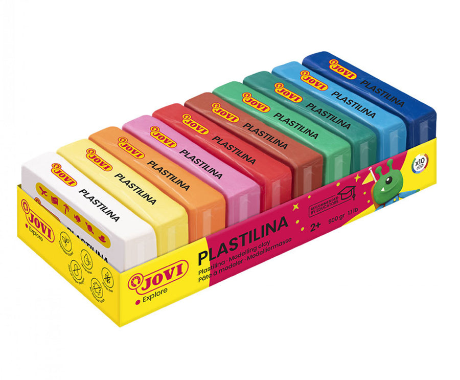 JOVI MODELLING CLAY 10 x 25gr BARS ASSO