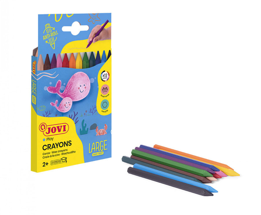 JOVI PLASTIC CRAYON 12s