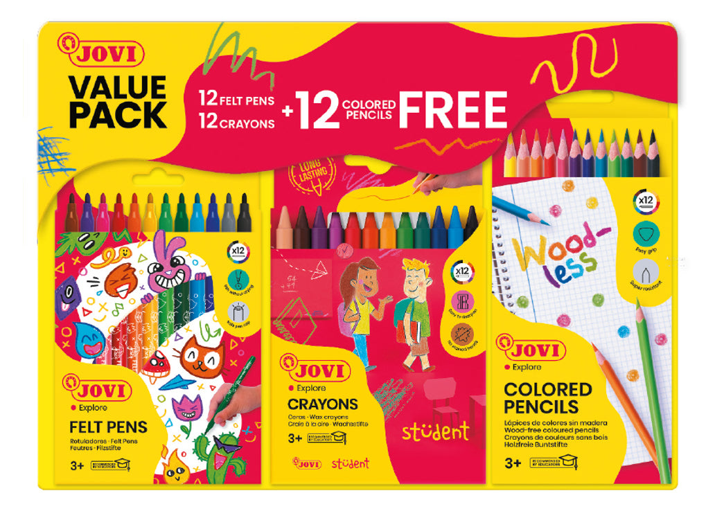 JOVI PROMO PACK PENS/CRAYONS/PENCILS