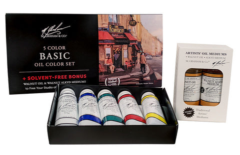 M GRAHAM 5 COLOR OIL BONUS SET