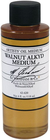 M GRAHAM WALNUT ALKYD OIL MEDIUM 4OZ