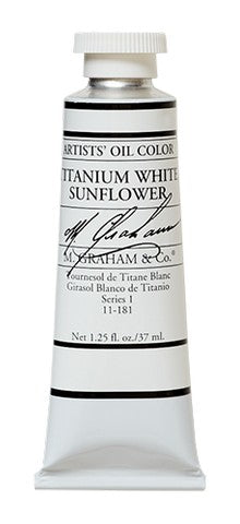 M GRAHAM OIL 150ML TITANIUM WHITE SNFLWR