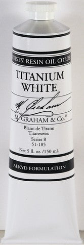 M GRAHAM OIL 150ML TITANIUM WHITE RPD DR