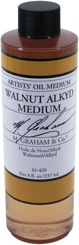 M GRAHAM WALNUT ALKYD OIL MEDIUM 8OZ