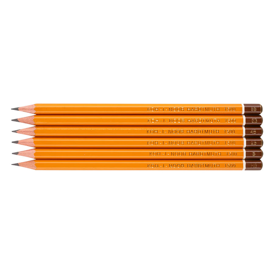 KOH-I-NOOR 1500 GRAPHITE PENCIL SET 6