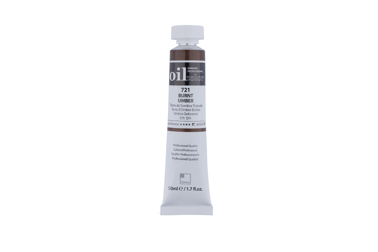 SHINHAN PROF OIL 50ML BURNT UMBER