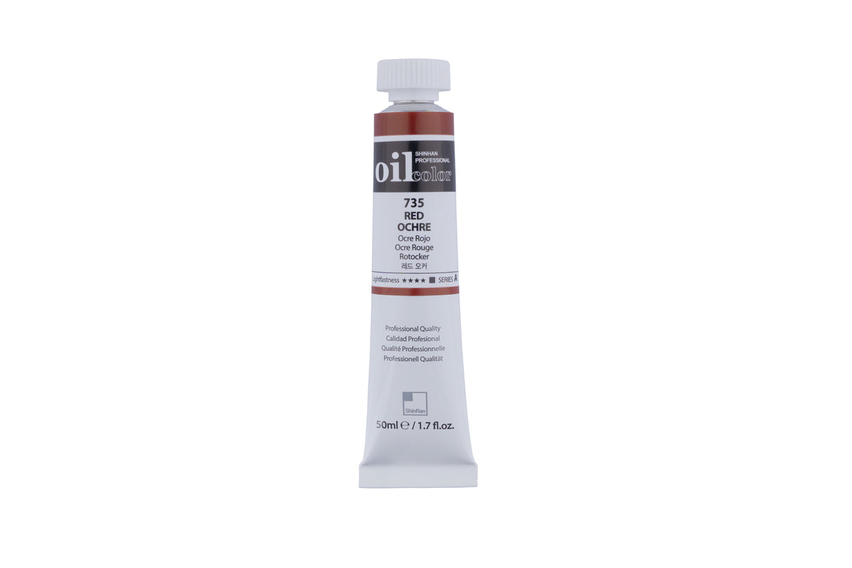 SHINHAN PROF OIL 50ML RED OCHRE