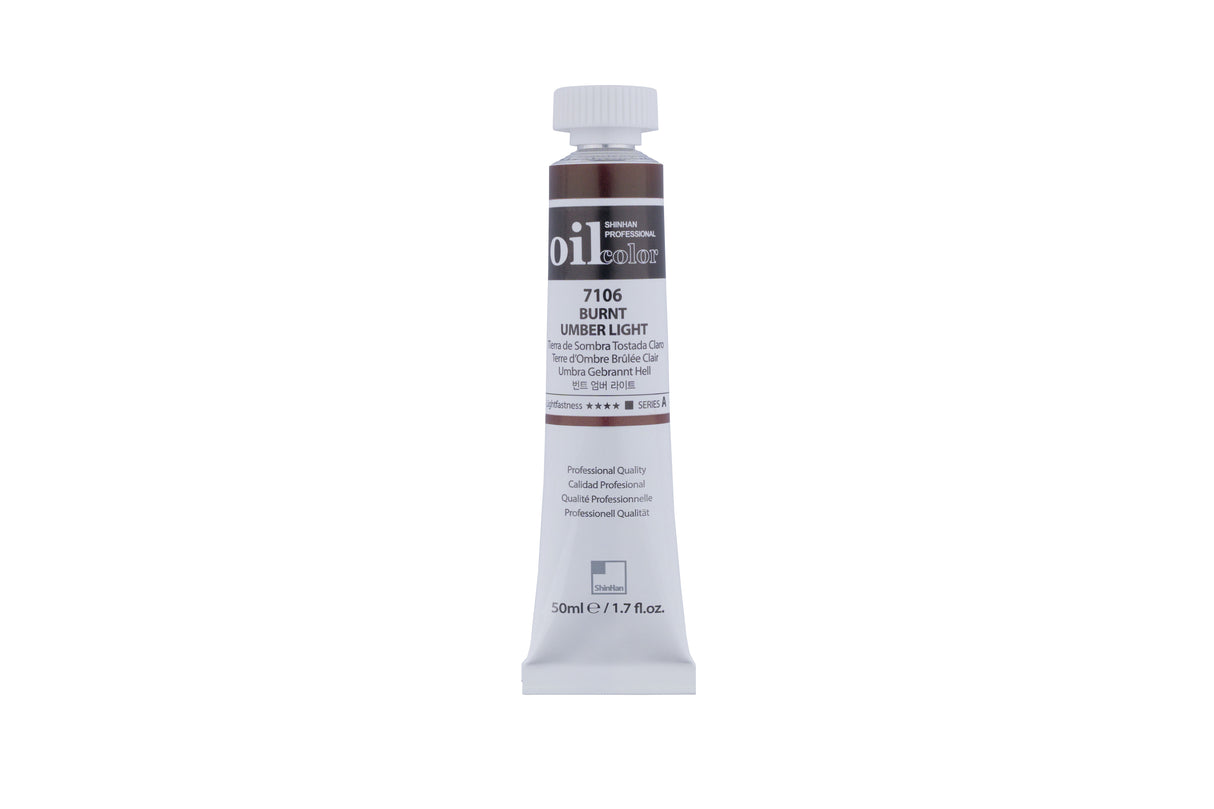 SHINHAN PROF OIL 50ML BURNT UMBER LIGHT