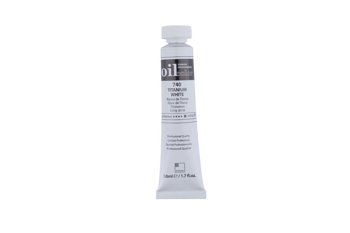 SHINHAN PROF OIL 50ML TITANIUM WHITE