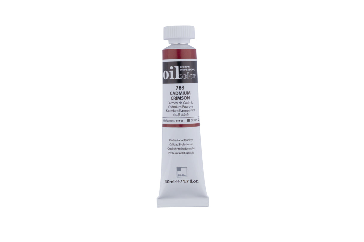 SHINHAN PROF OIL 50ML CADMIUM CRIMSON