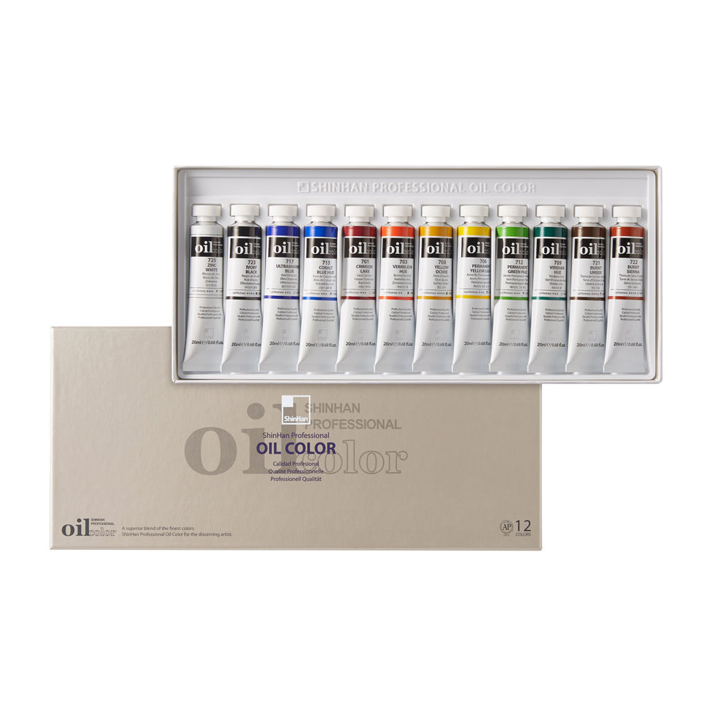 SHINHAN PROF OIL 20ML 12 COLORS SET