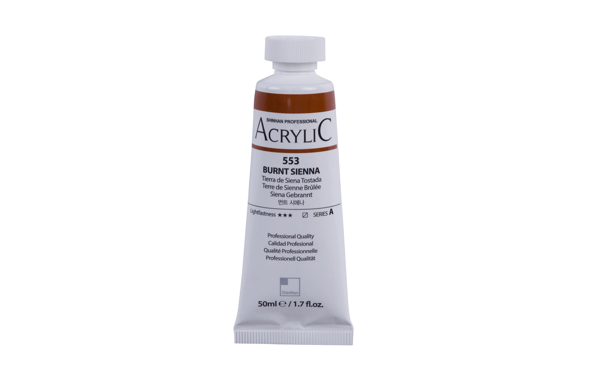 SHINHAN PROF ACRYLIC 50ML BURNT SIENNA