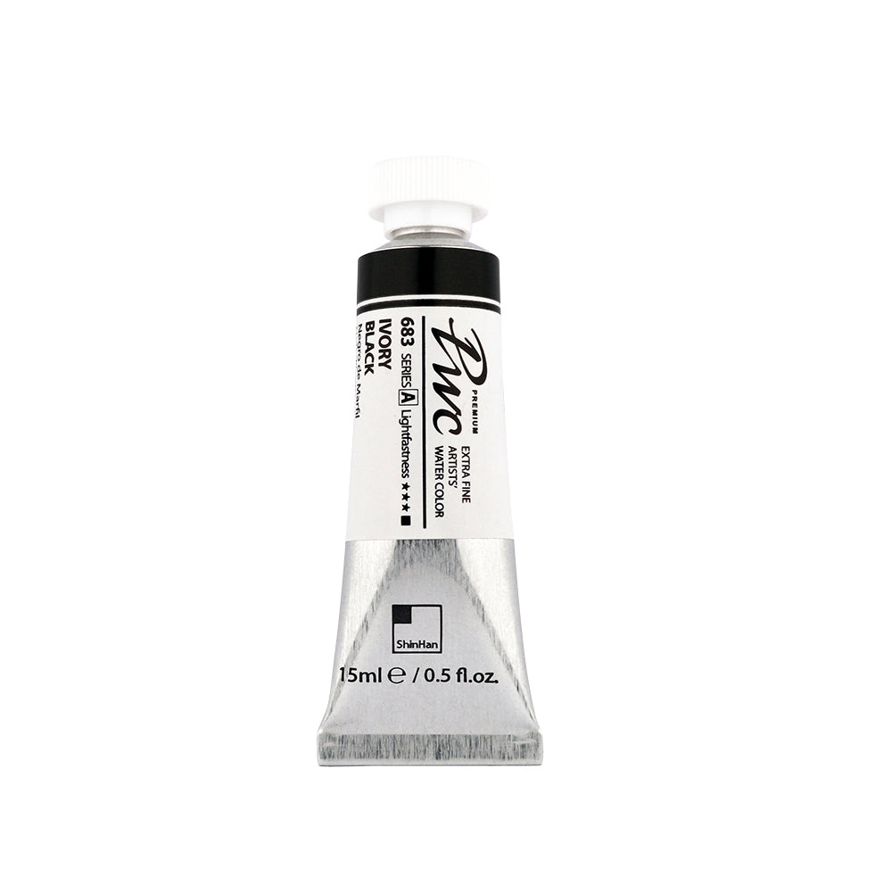 PWC EF WATERCOLOR 15ML IVORY BLACK