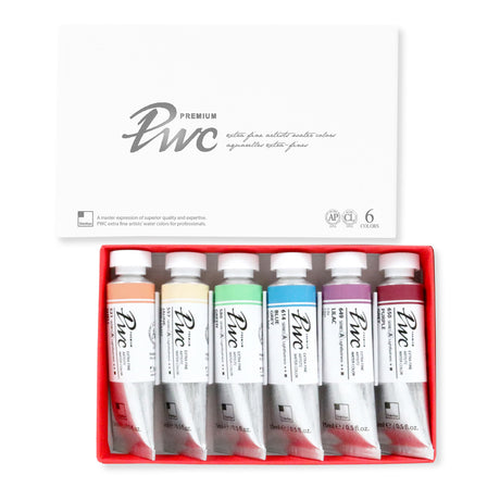 PWC EF WATERCOL 15ML 6 COL SET TINT A