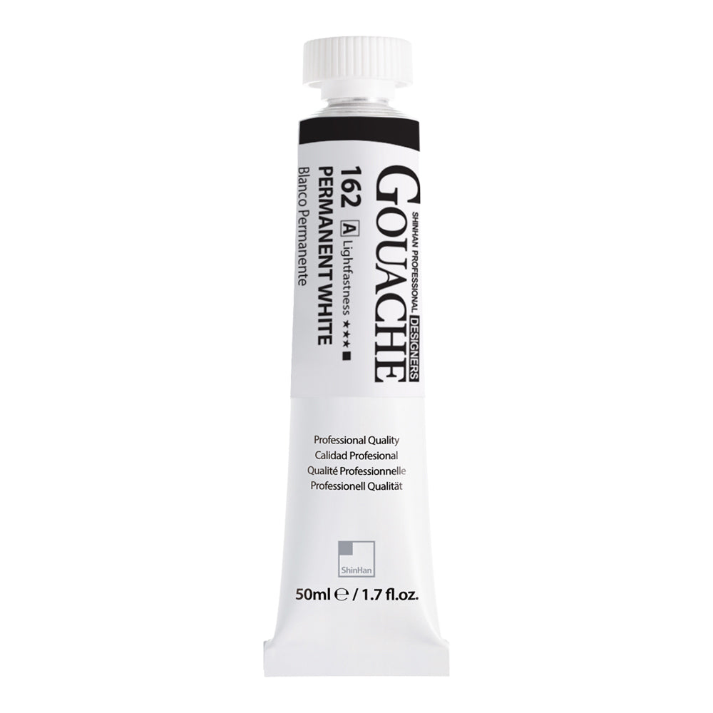 SHINHAN PROF GOUACHE 50ML PERM WHITE