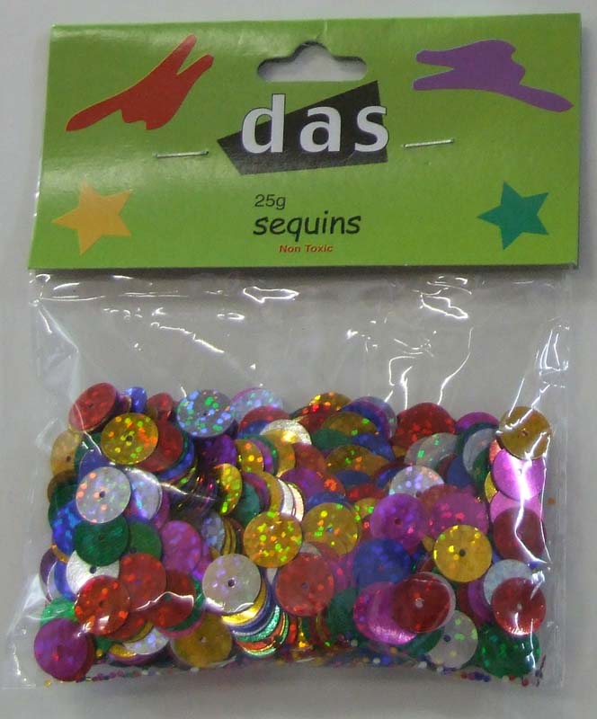 SEQUINS ASSORTED COLOUR 25gm