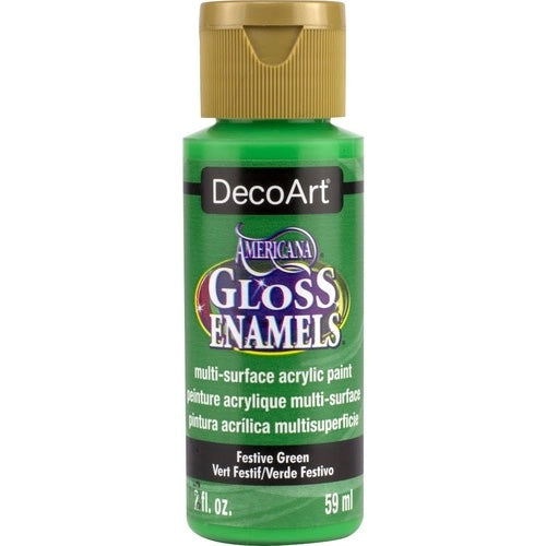 AMERICANA GLOSS ENAMEL 2oz FESTIVE GREEN