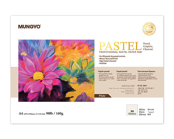 MUNGYO PASTEL PAD 160g A3 WHITE(20 SHTS)