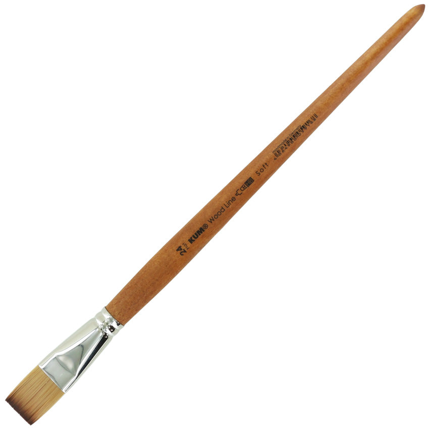 KUM WOOD LINE BRUSH FLAT #24