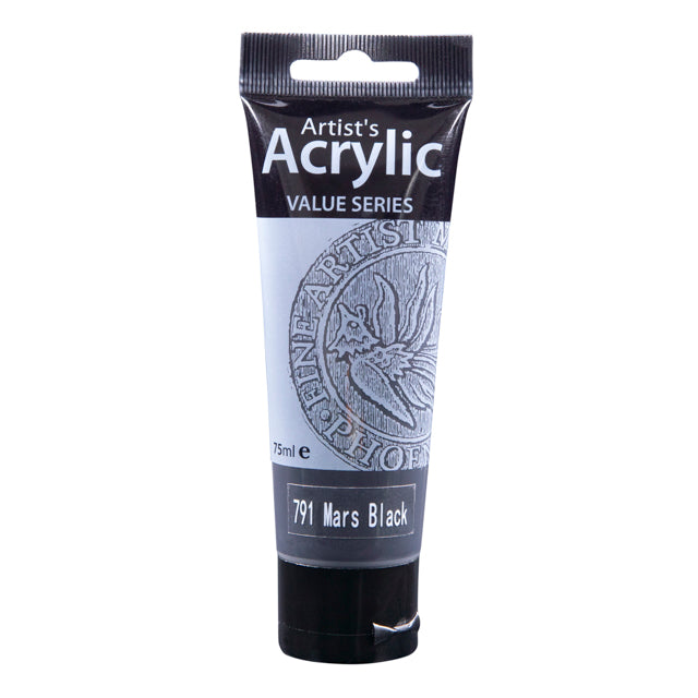 PHOENIX ACRYLIC 75ml MARS BLACK (791)