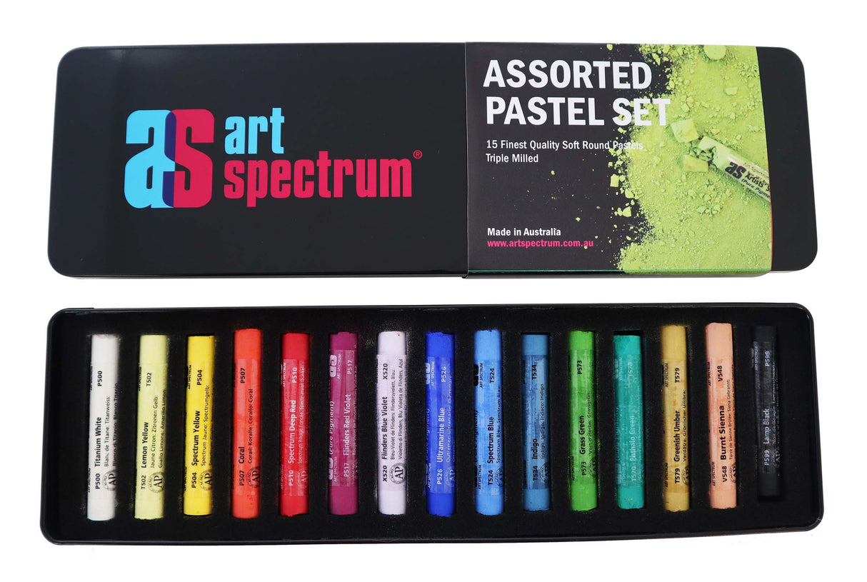 AS PASTEL SET OF 15 ASSORTED