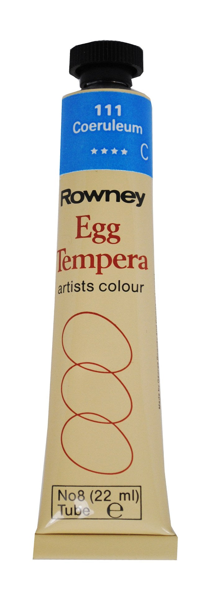 ROWN EGG TEMPERA 22ml COERULEUM BLUE