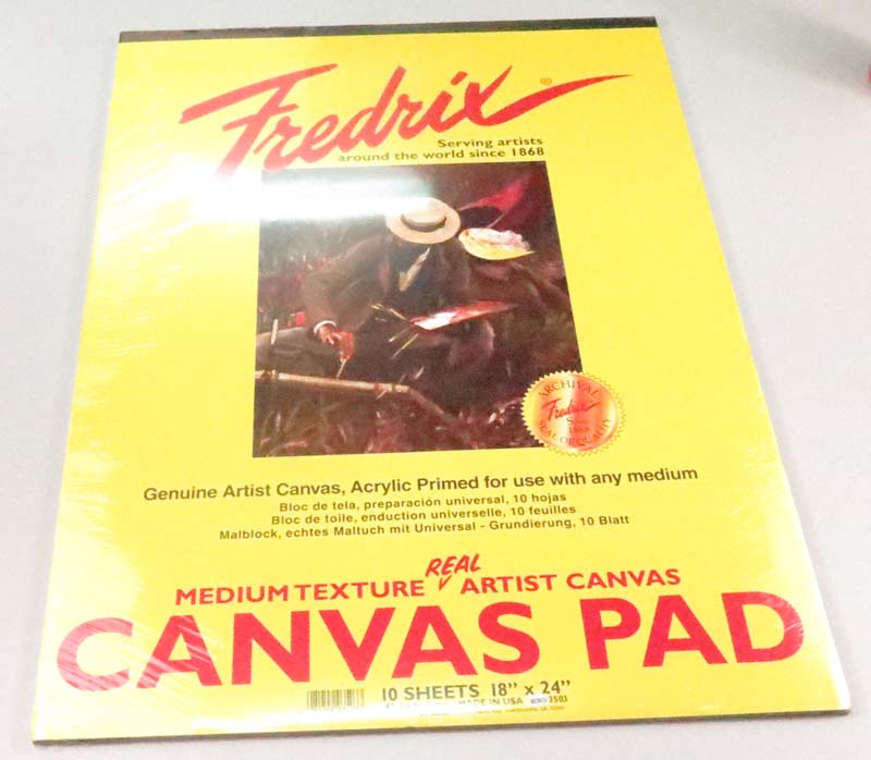 FREDRIX 18x24 CANVAS PAD