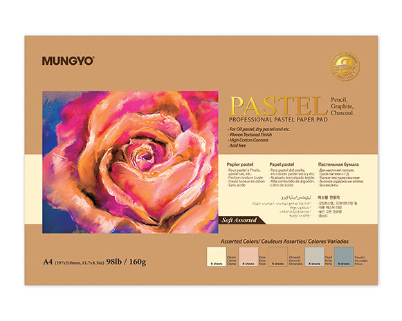 MUNGYO PASTEL PAD 160g A4 SOFT (30 SHTS)