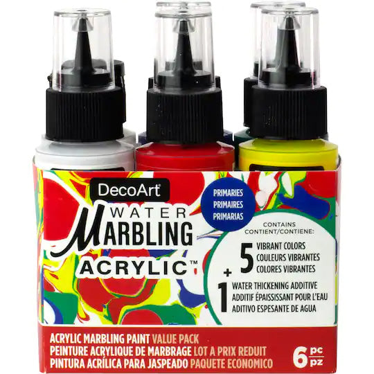 DECOART 6-PACK W/MARBLING PRIMARIES