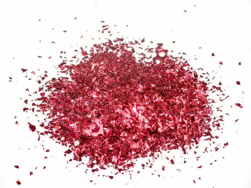 CONFETTI GLITTER 500ml JAR RED