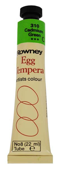 ROWN EGG TEMPERA 22ml CADMIUM GREEN