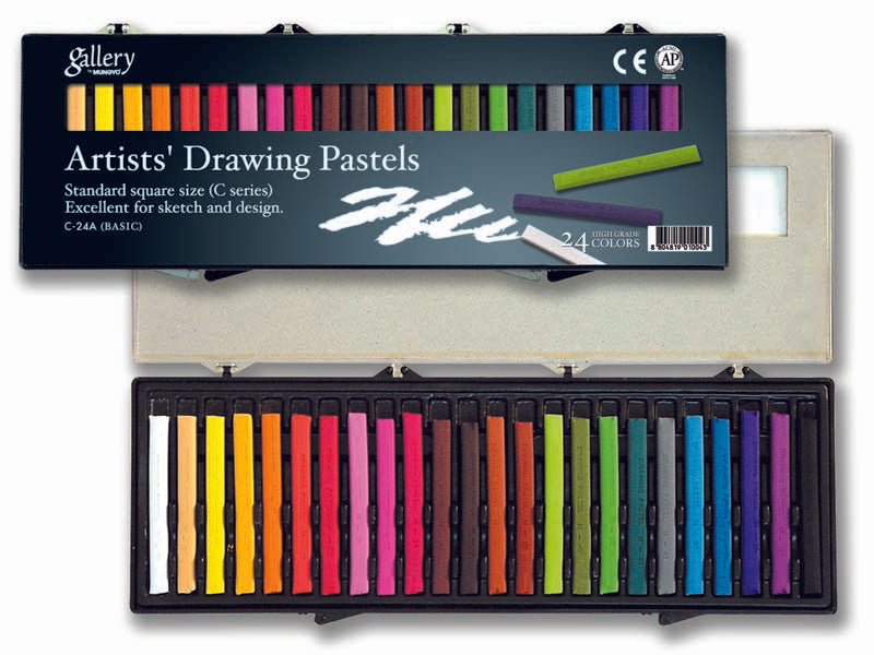 GALLERY DRWG PASTELS 24 ASSTD